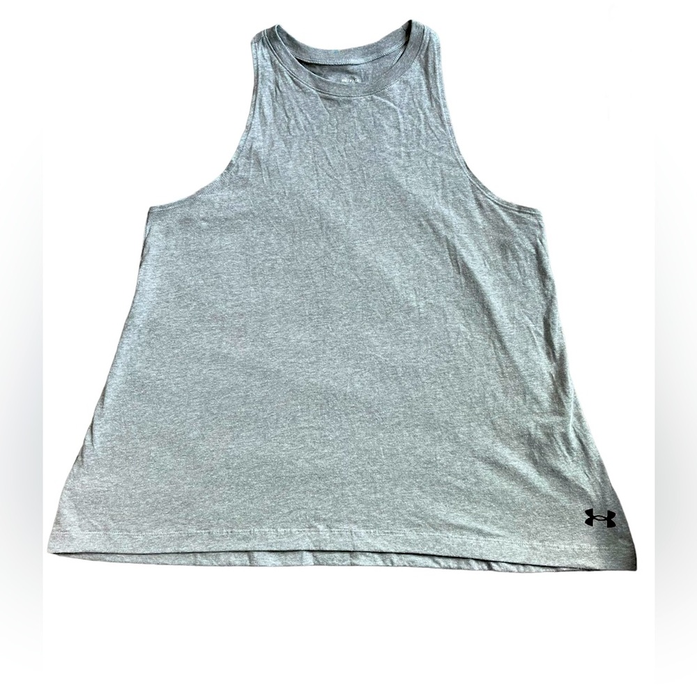 Under Armour UA women’s Loose Fit Gray Work Out Tank Top Small NWT